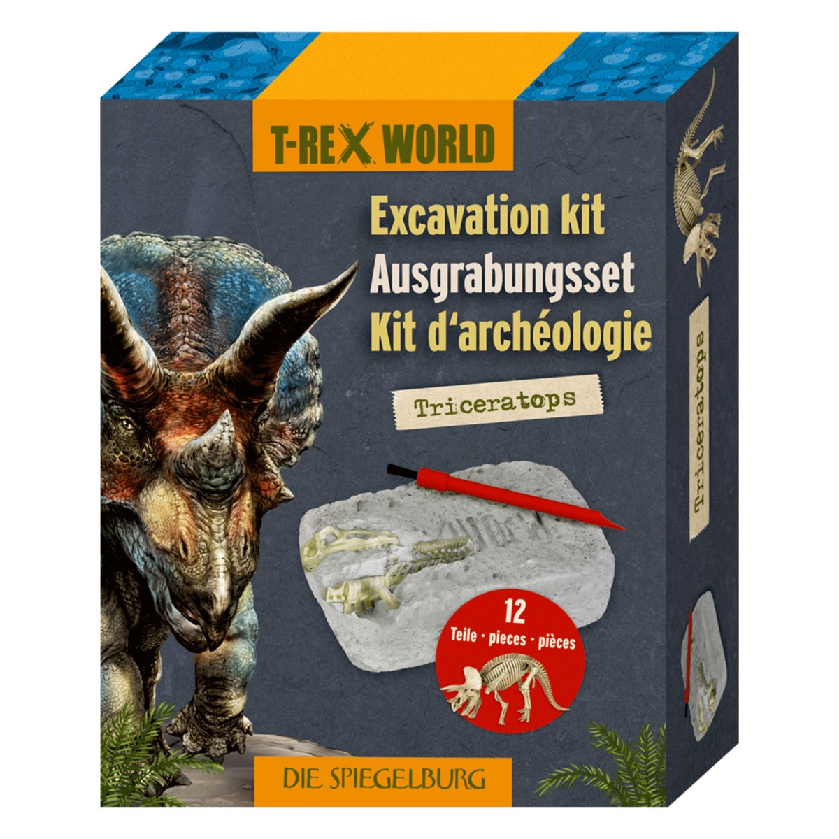 Coppenrath 21958 - Die Spiegelburg - T-Rex World - Ausgrabungsset Triceratops