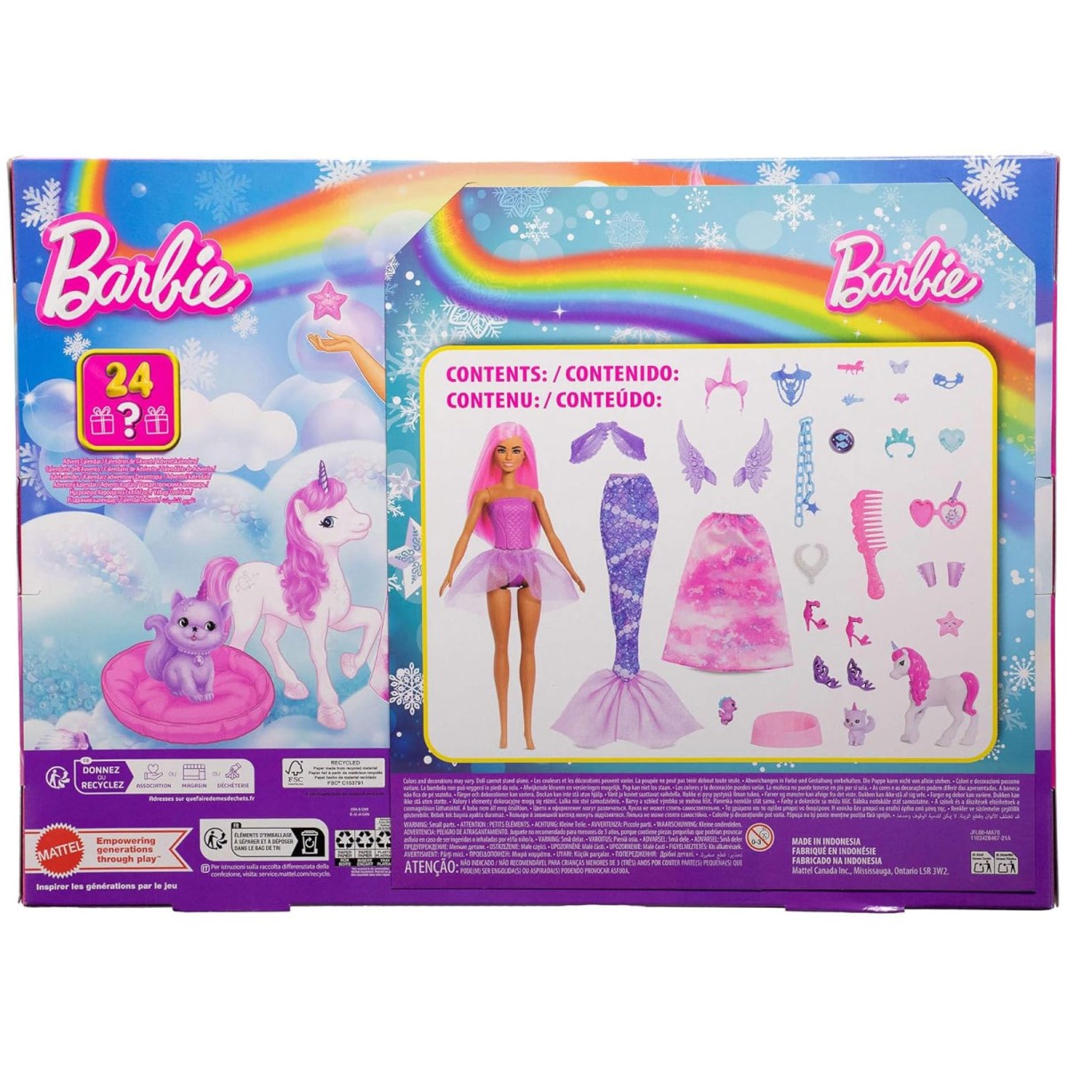 Mattel JFL66 2.Wahl - Barbie - Fantasy - Adventskalender - Puppe mit Accessoires