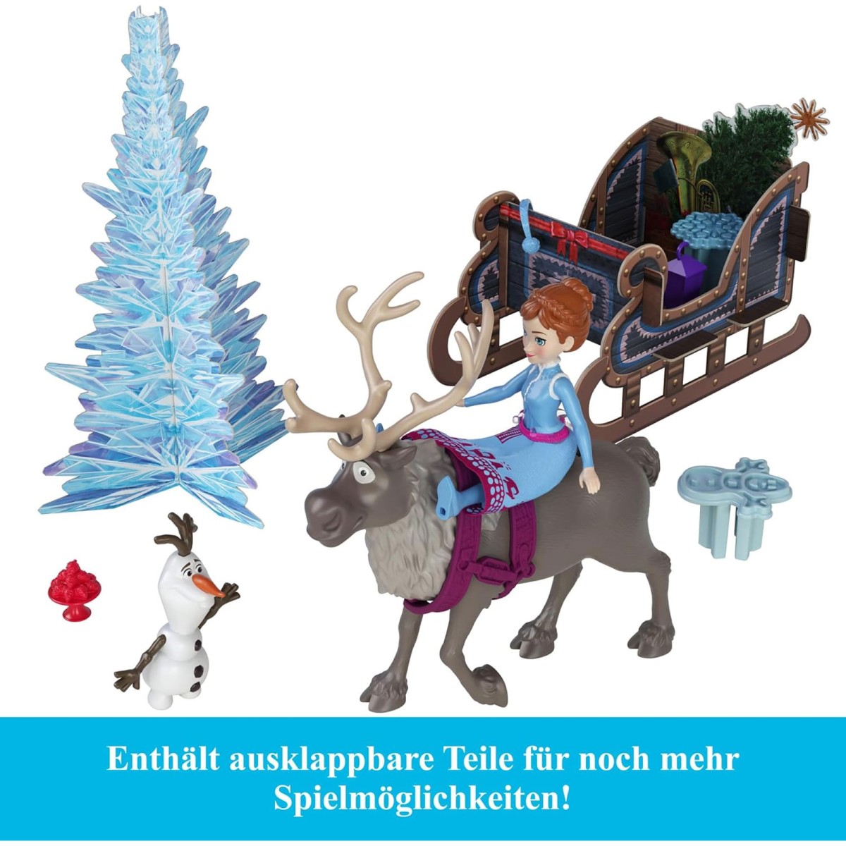 Mattel HWX20 - Disney Frozen - Die Eiskönigin Adventskalender 24 Tage, Anna & Elsa Puppen uvm.