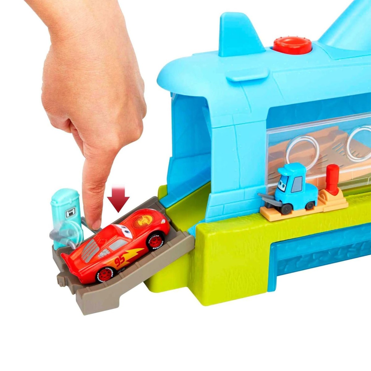 Mattel HGV70 - Disney Pixar Cars - On the Road - Spielset, Unterwasser-Waschanlage