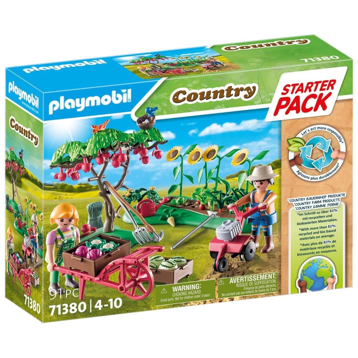 PLAYMOBIL® 71380 - Country - Starter Pack Bauernhof Gemüsegarten