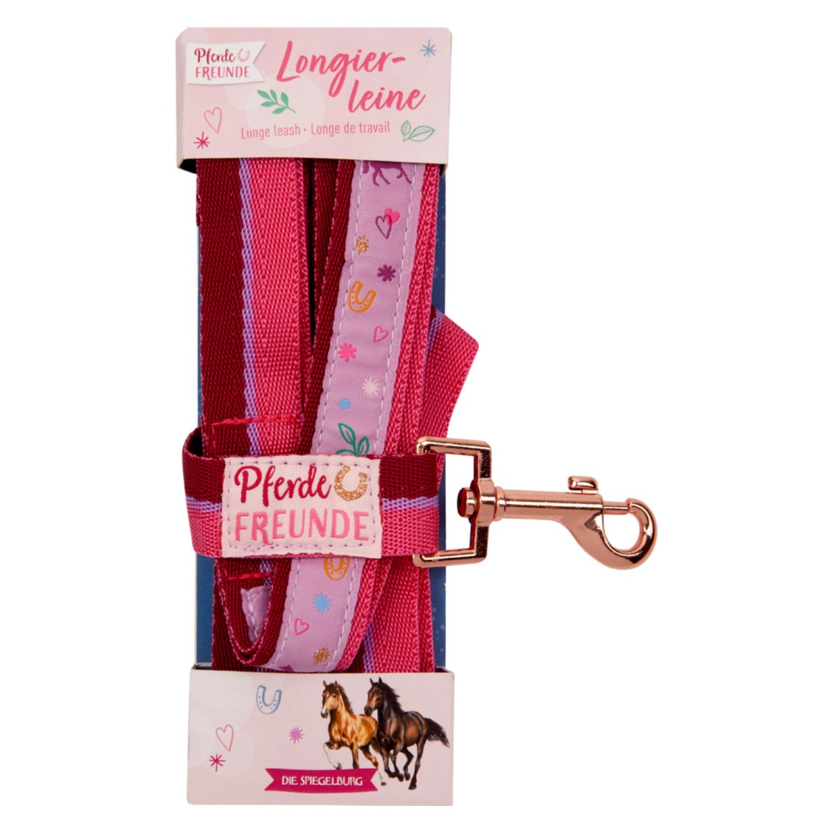 Coppenrath 22544 - Die Spiegelburg - Pferdefreunde - Longierleine, pink