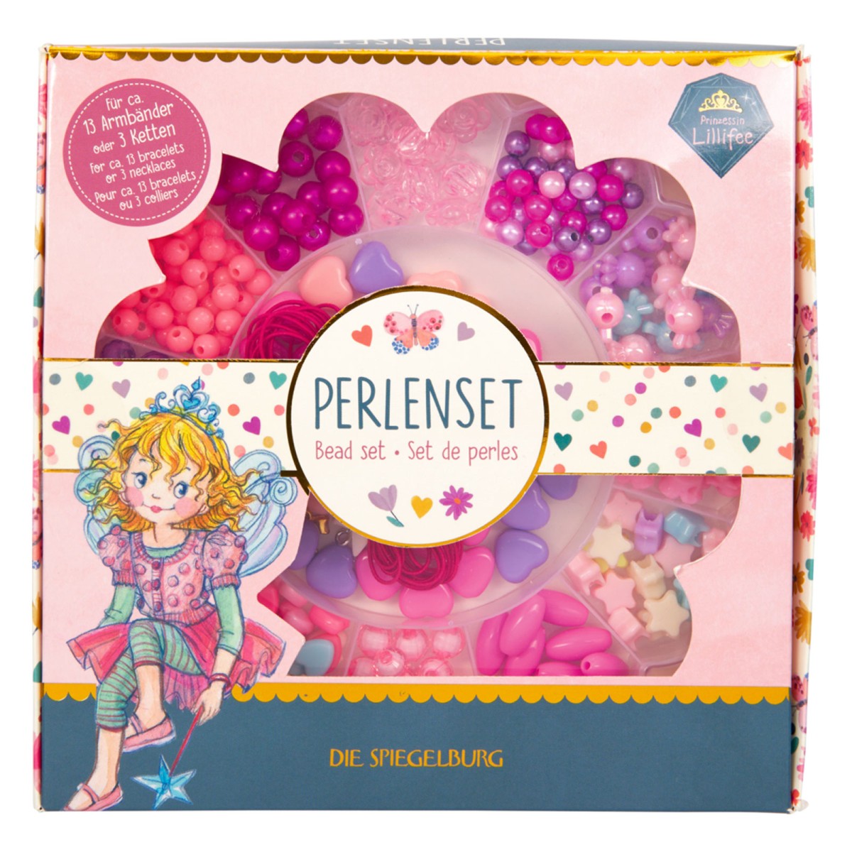 Coppenrath 22697 - Die Spiegelburg - Prinzessin Lillifee - Perlenset Blume