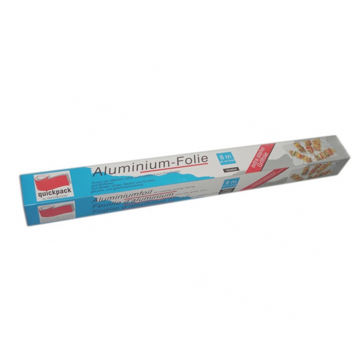 QuickPack 076250C - Grill-Aluminiumfolie, 8 Meter, 45cm breit