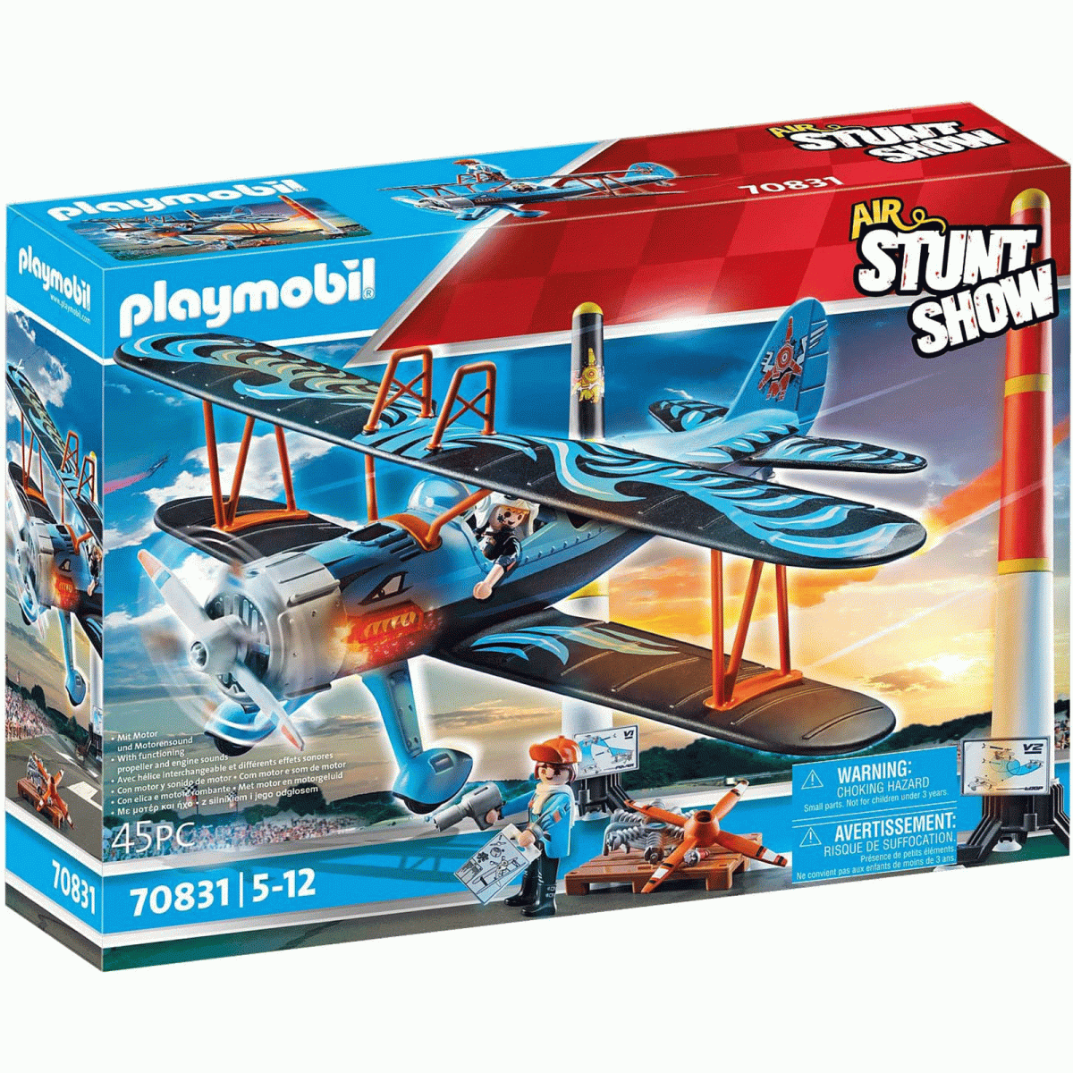 PLAYMOBIL® 70831 - Air Stuntshow - Doppeldecker "Phönix"