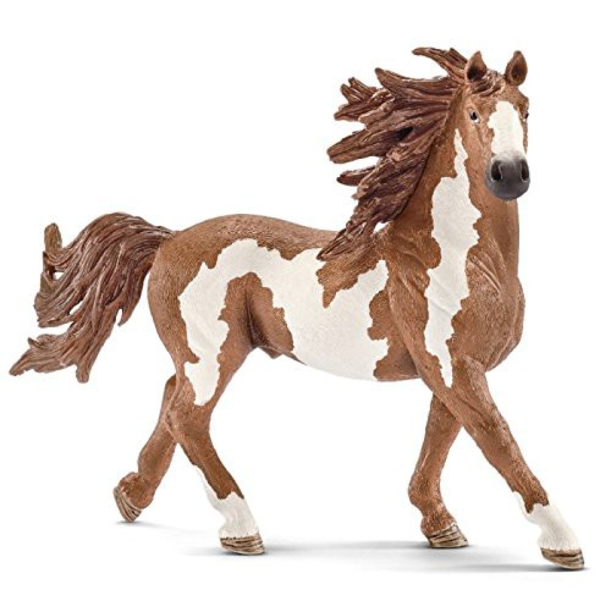 Schleich 13794 - Farm World - Horse Club - Pinto Hengst - detailgetreue Pferdefigur