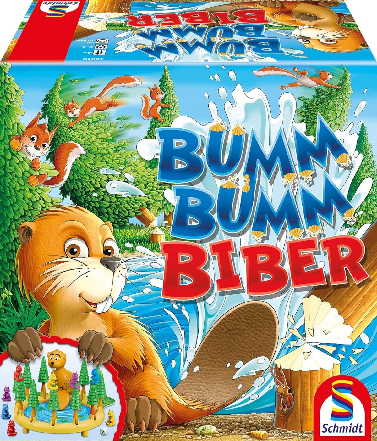 Schmidt 40618 - Kinderspiel, Laufspiel, Bumm Bumm Biber