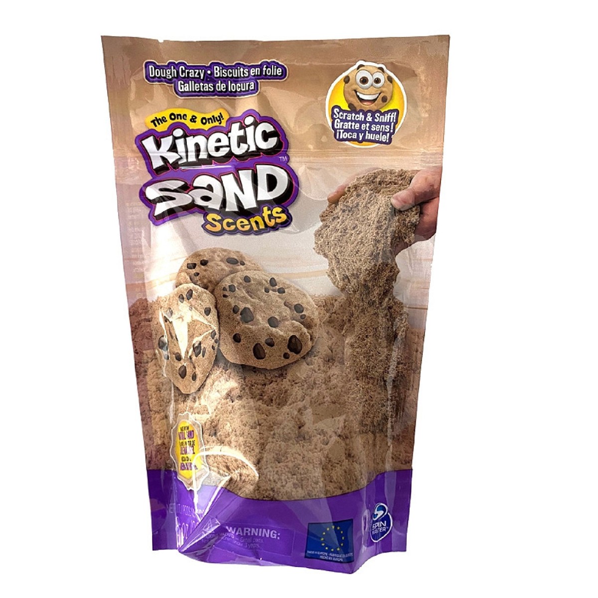 Spin Master 6053900 (20124651) - Kinetic Sand - Duft Sand- Keksteig