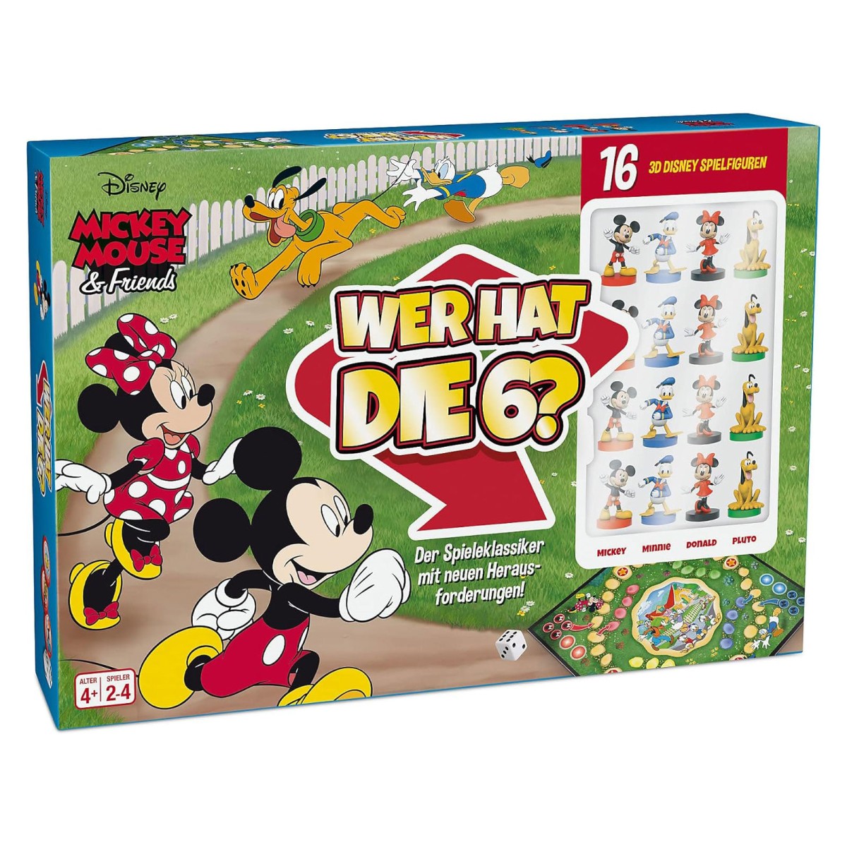 ASS 30103 - Disney - Mickey Mous and Friends - Gesellschaftsspiel, Familienspiel, Wer hat die 6?