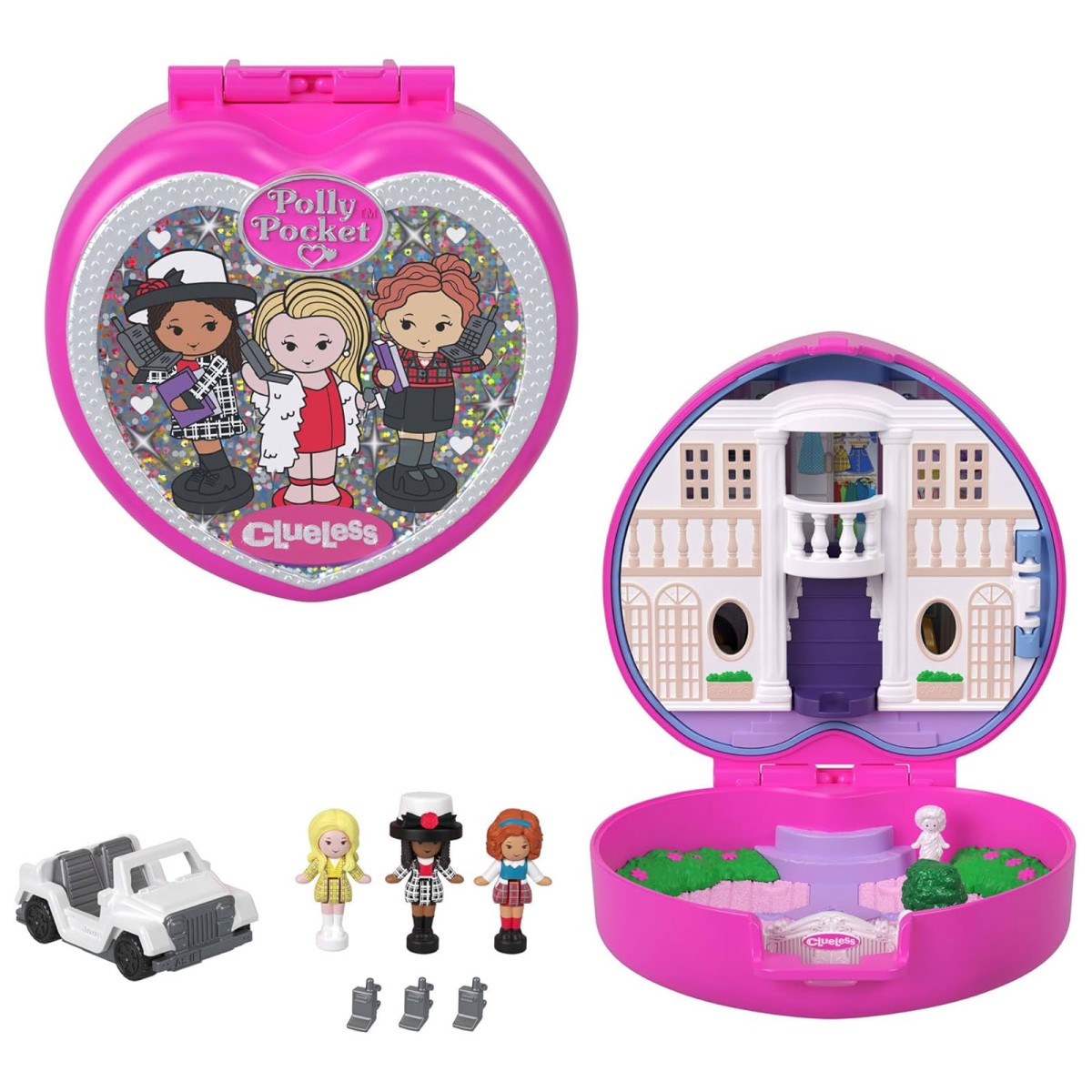 Mattel JCC21 - Polly Pocket - Clueless Sammler-Schatulle mit Minipuppen & Zubehör