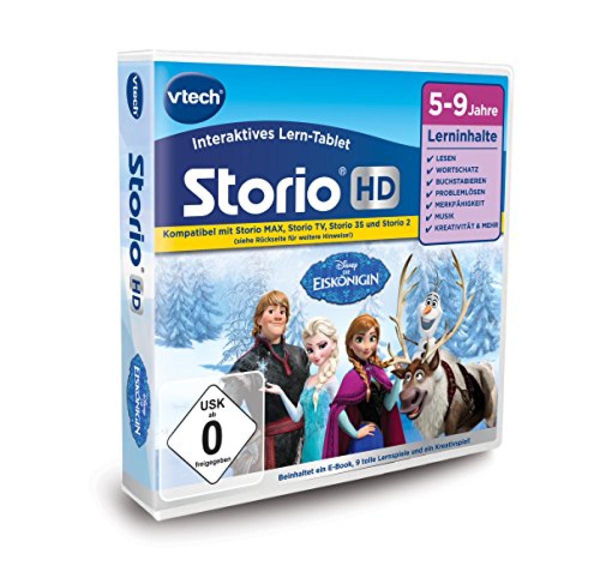 V-Tech 80-274504 - Storio HD - Disney Die Eiskönigin - Lernspiel für Tablet