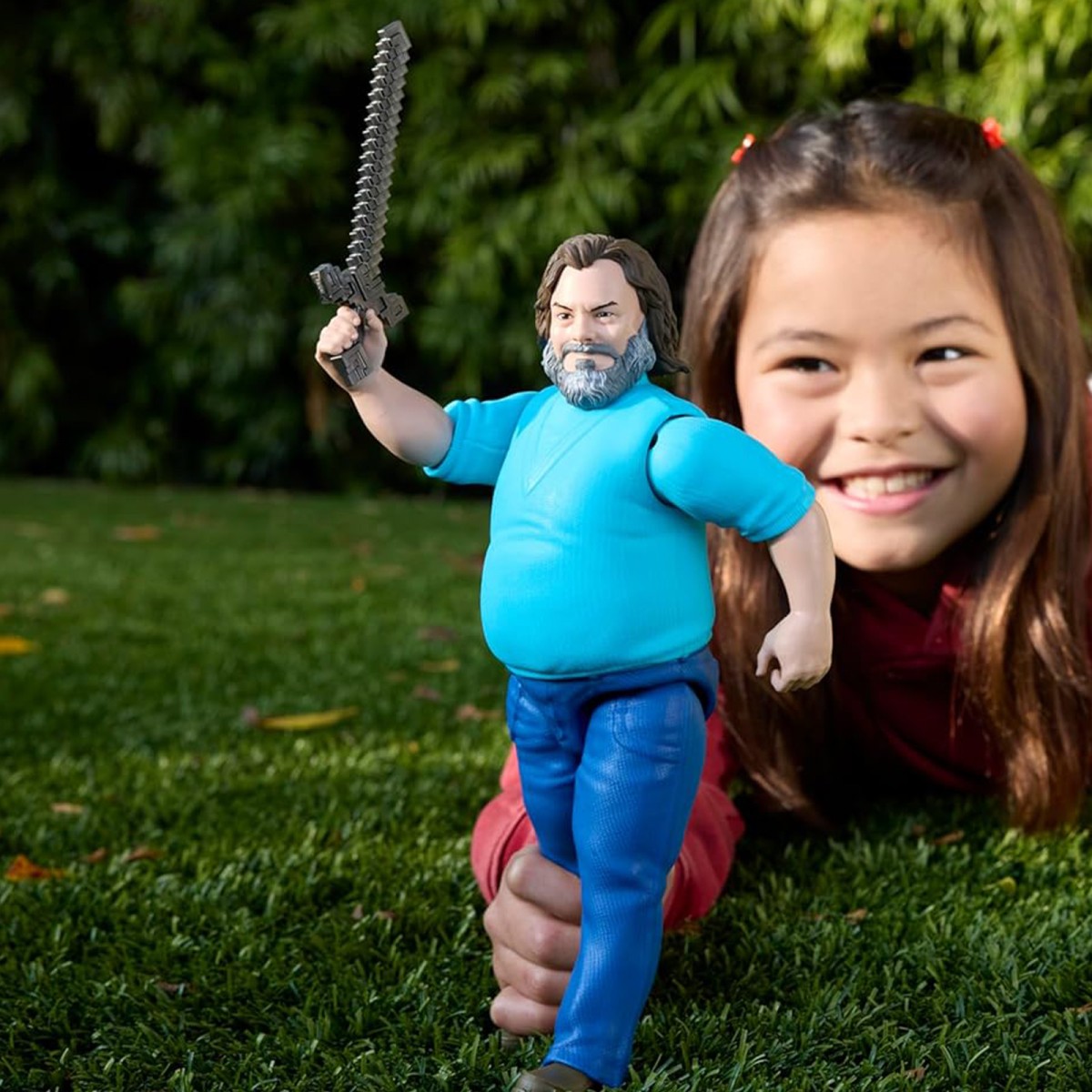Mattel JGG67 - Minecraft - Movie - Mojang Studios - Steve Actionigur, ca. 30cm, beweglich