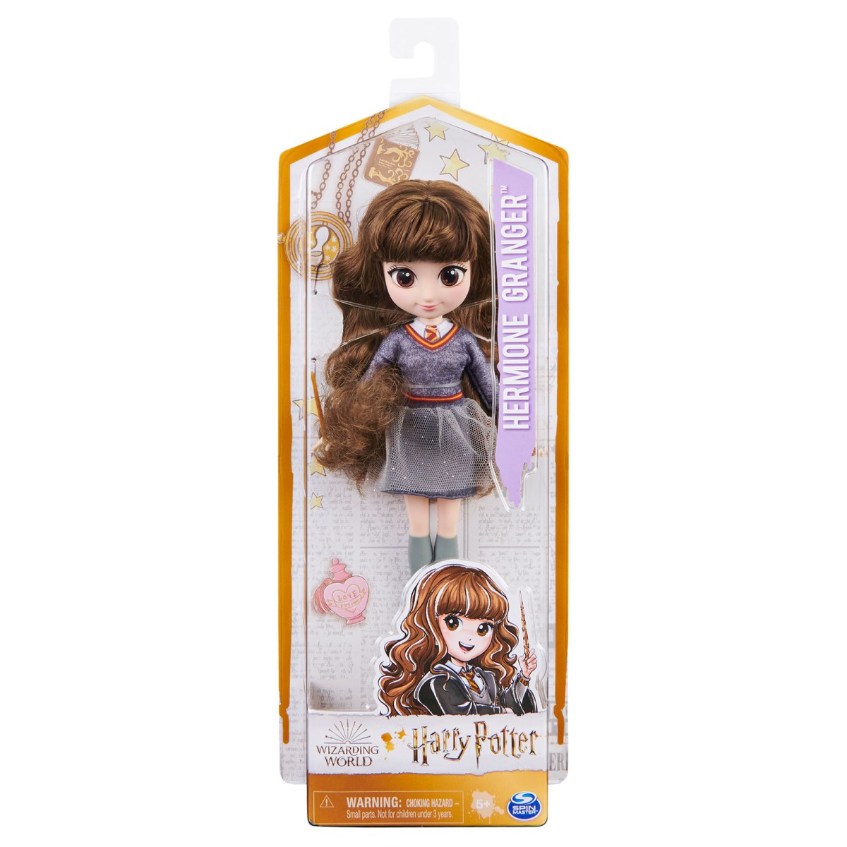 Spin Master 6061835 (20133243) - Wizarding World - Harry Potter - Hermine Granger, ca. 20 cm, Puppe mit kämmbaren Haar