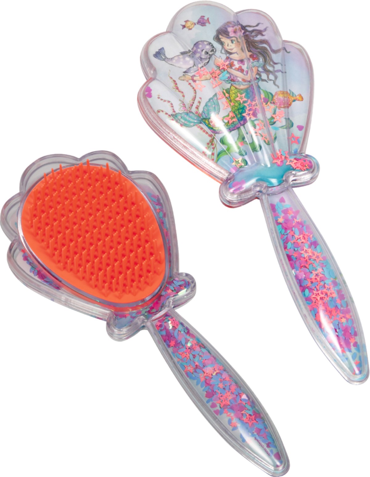 Coppenrath 23357 - Die Spiegelburg - Nella Nixe - Haarbürste mit beweglichem Glitter