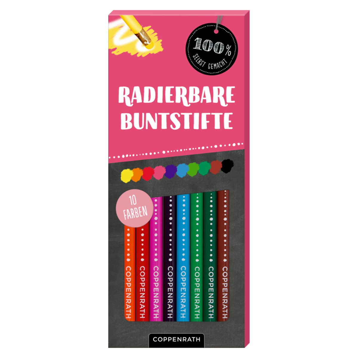 Coppenrath 95167 - Die Spiegelburg - 100% selbst gemacht - Radierbare Buntstifte