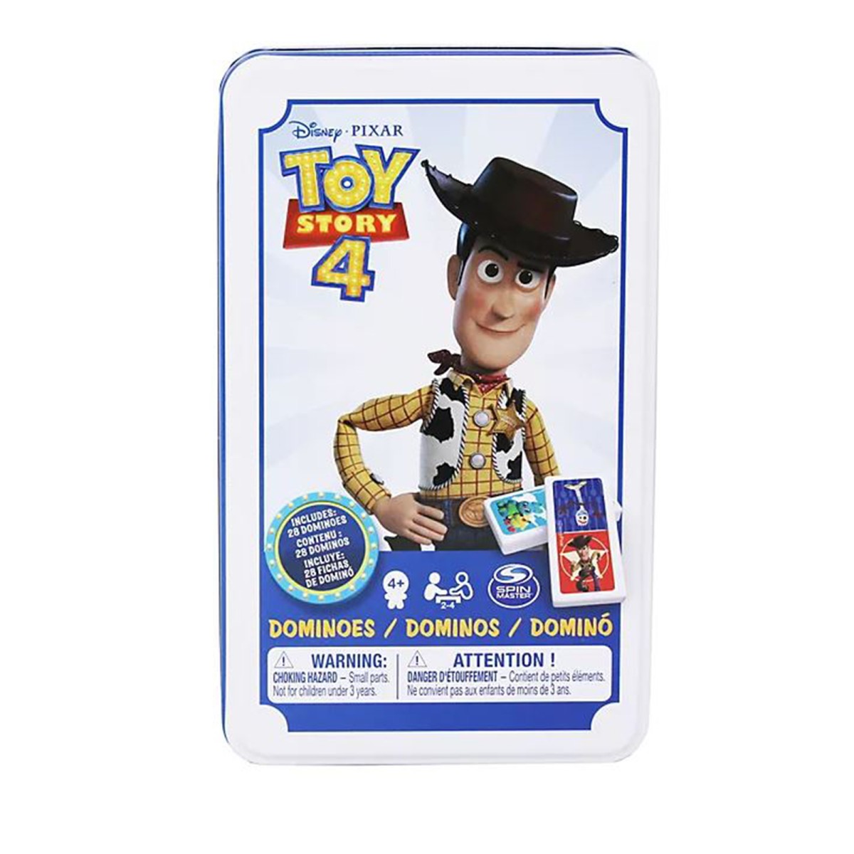 Spin Master 6053255 - Disney Toy Story 4 - Domino in Metalldose