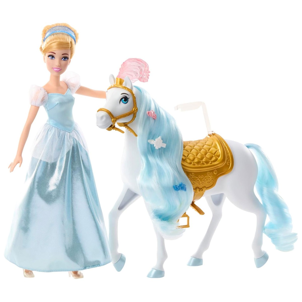 Mattel HPF95 - Disney Princess - Cinderella mit Pferd