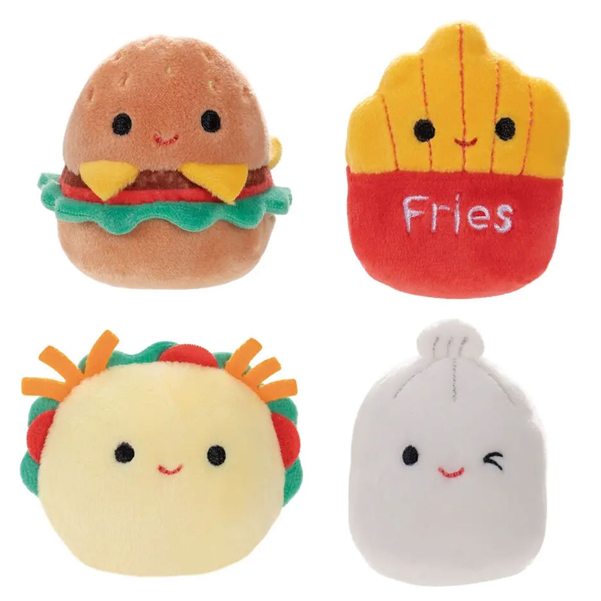 Jazwares SQM0077 - Squishmallows - Squishville - 4er Pack mit 2 Mystery-Überraschungsfiguren, á 5 cm