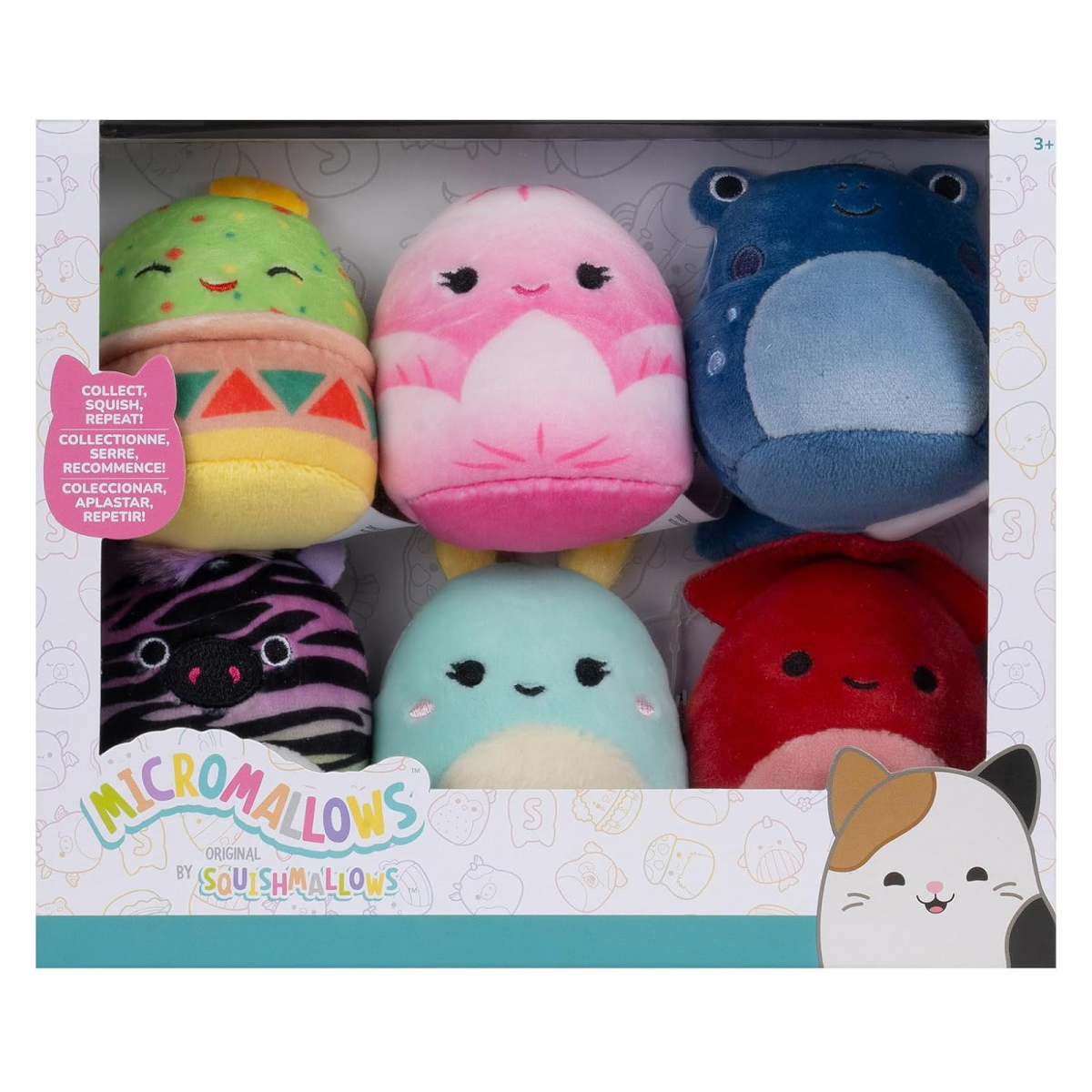 Jazwares SQMM0071 - Squishmallows - Micromallows - Kuscheltier 6er Pack, 6,5 cm