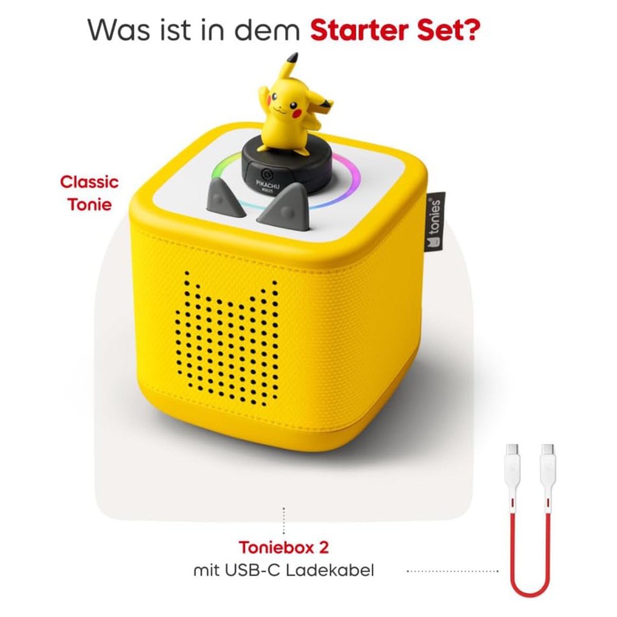 tonies 11004939 - Pokémon - Toniebox 2 - im Pikachu-Design inkl. Pikachu-Tonie