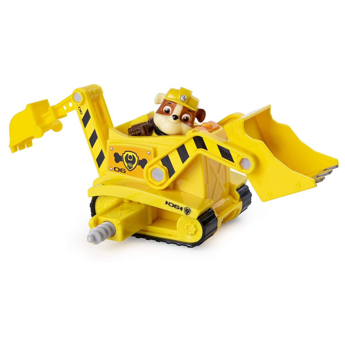 Spin Master 6053384 (20116035) - Paw Patrol - Rubble mit Fahrzeug, Bulldozer/Bagger