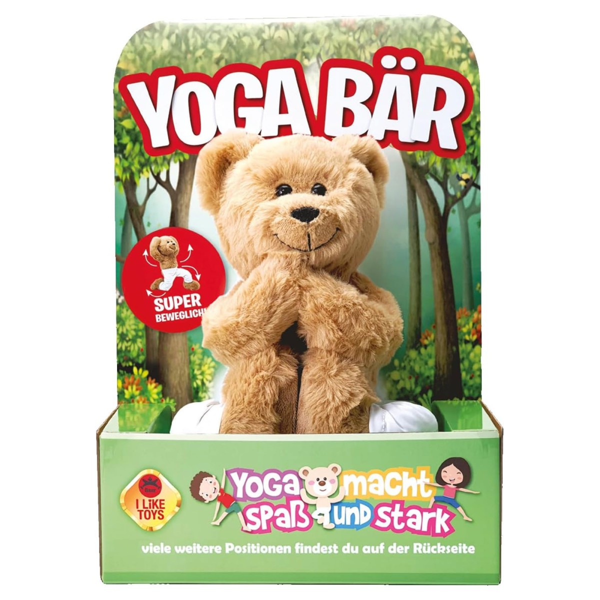 Bauer 12241 - Yoga Bär Plüschfigur, 32 cm