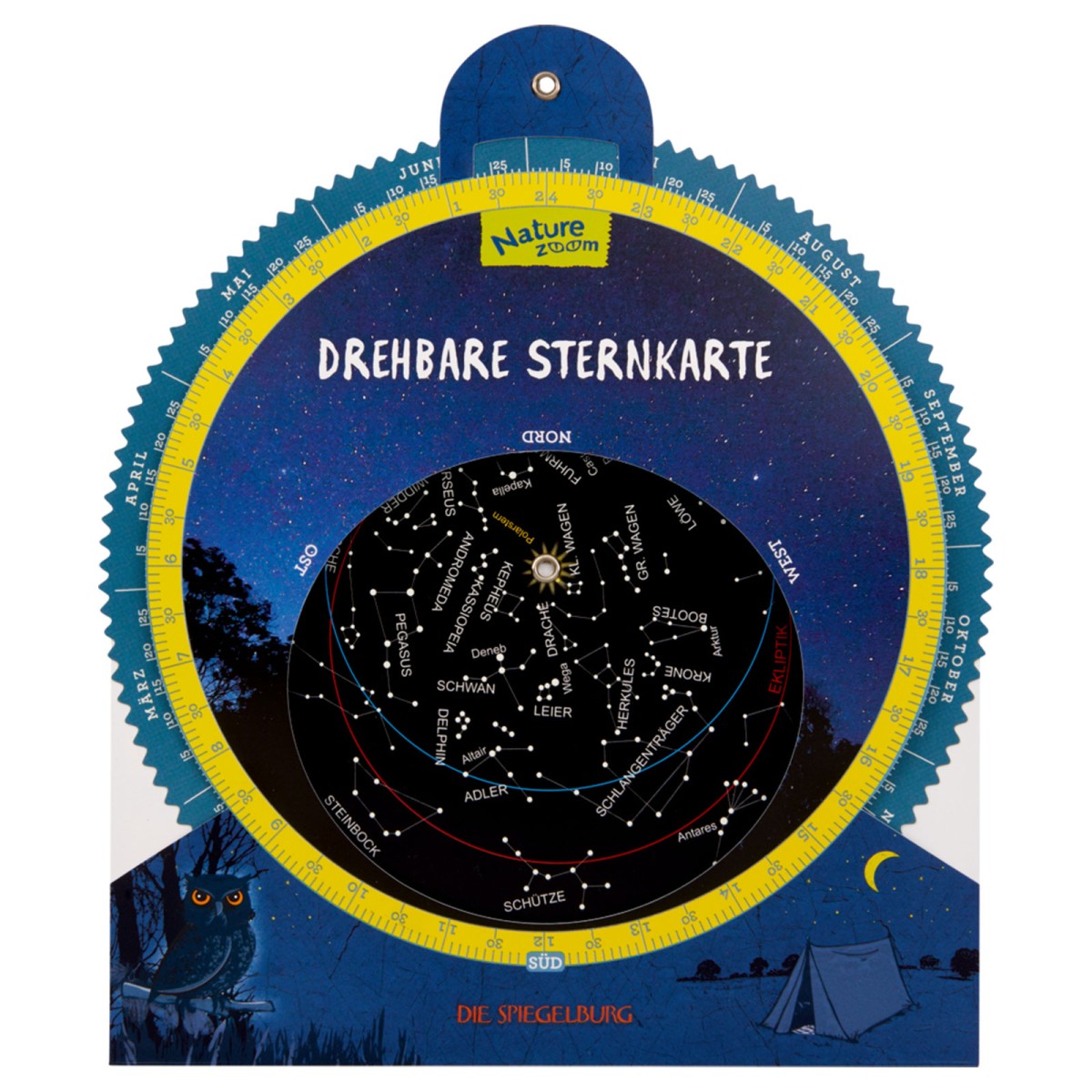 Coppenrath 21943 - Die Spiegelburg - Nature Zoom - Drehbare Sternkarte