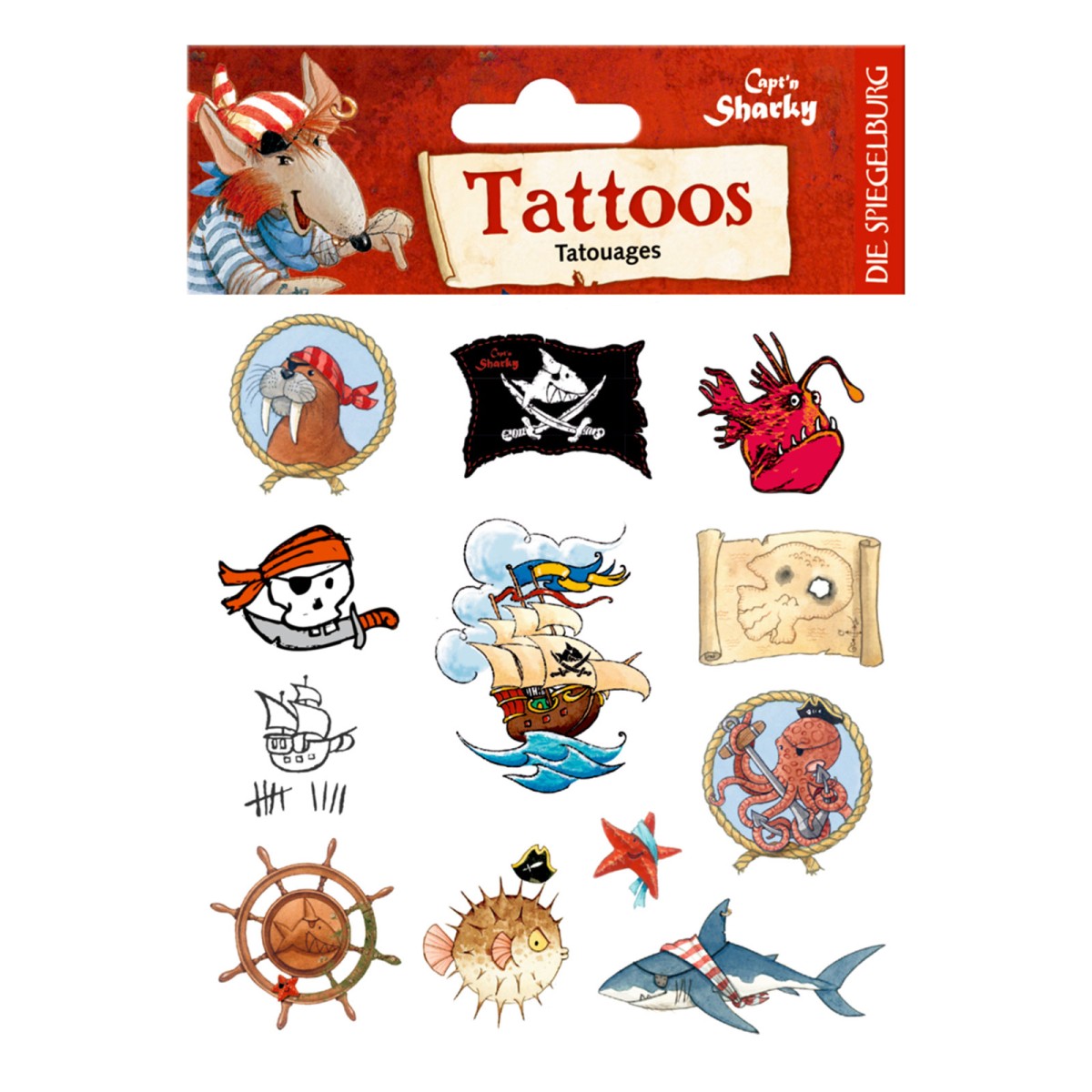 Coppenrath 18648 - Die Spiegelburg - Capt'n Sharky - Tattoos