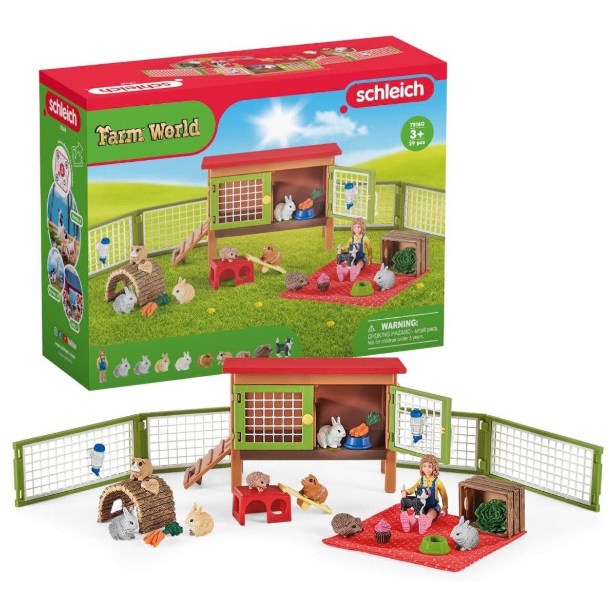Schleich 72160-1 - Farm World - Picknick mit den kleinen Haustieren