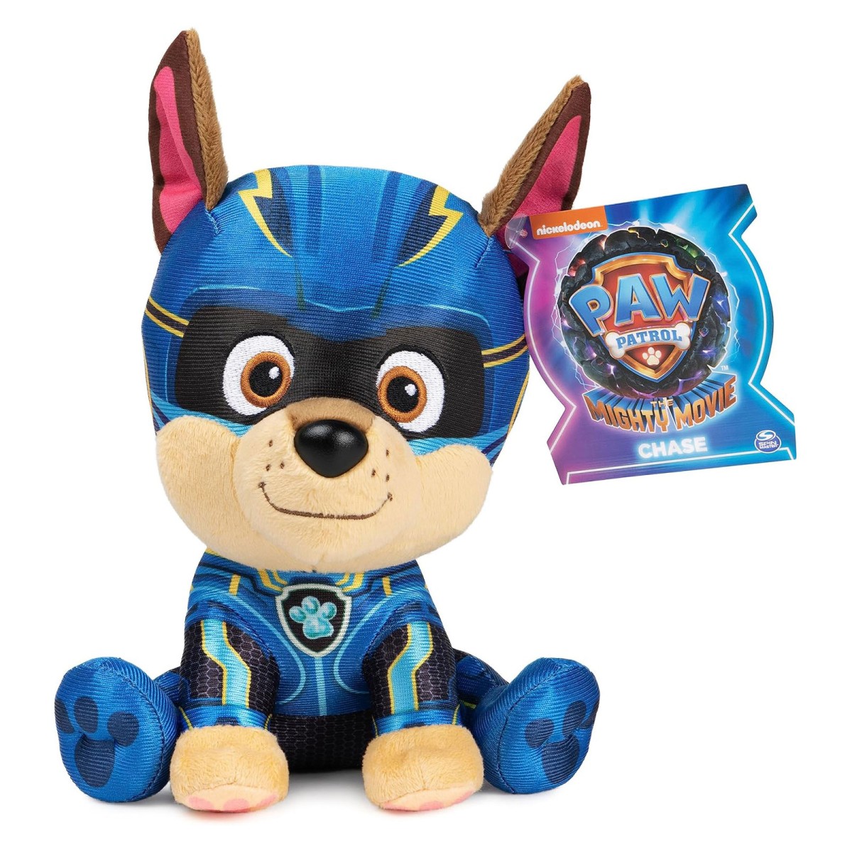 Spin Master 6068123 (20144053) - Paw Patrol - The Mighty Movie - Plüschfigur, Chase, ca. 15 cm