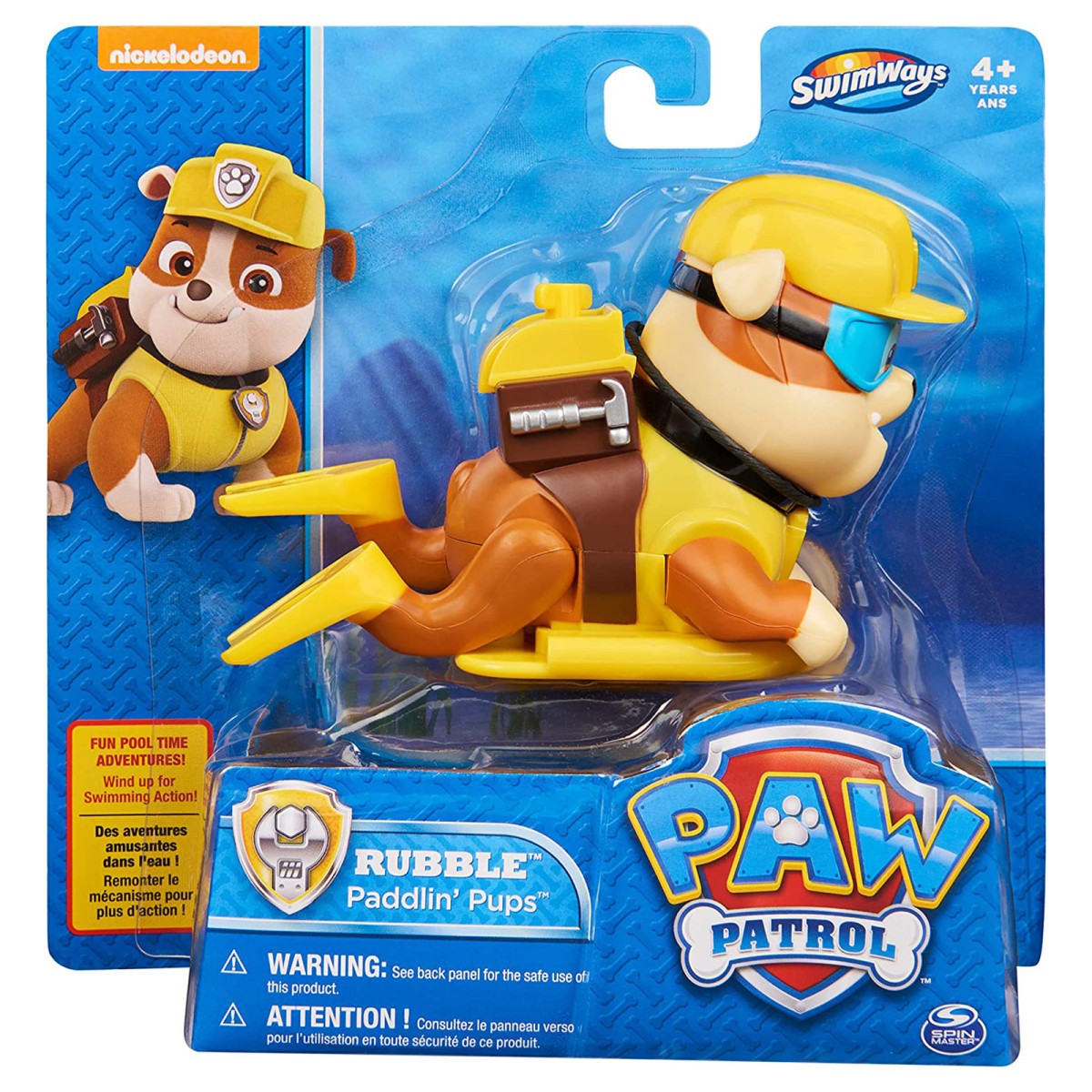 Spin Master 6044582 (20121153) 2.Wahl - Paw Patrol - Paddlin' Pups - Wasserspielzeug, Rubble