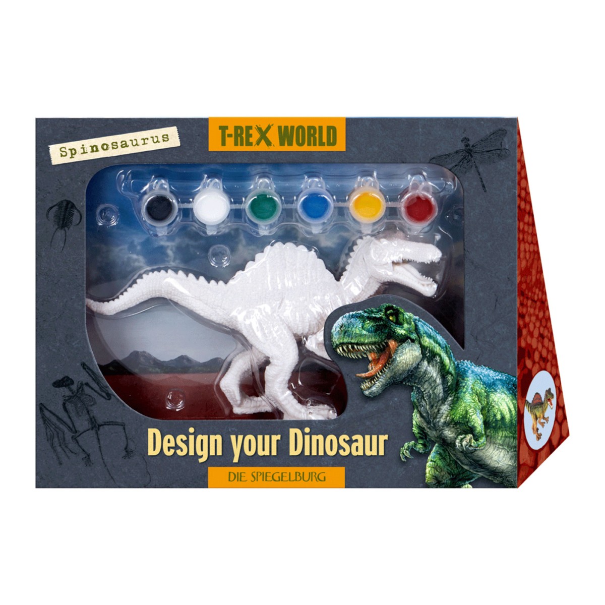 Coppenrath 21990 - Die Spiegelburg - T-Rex World - Design your Dinosaur, Spinosaurus Malset