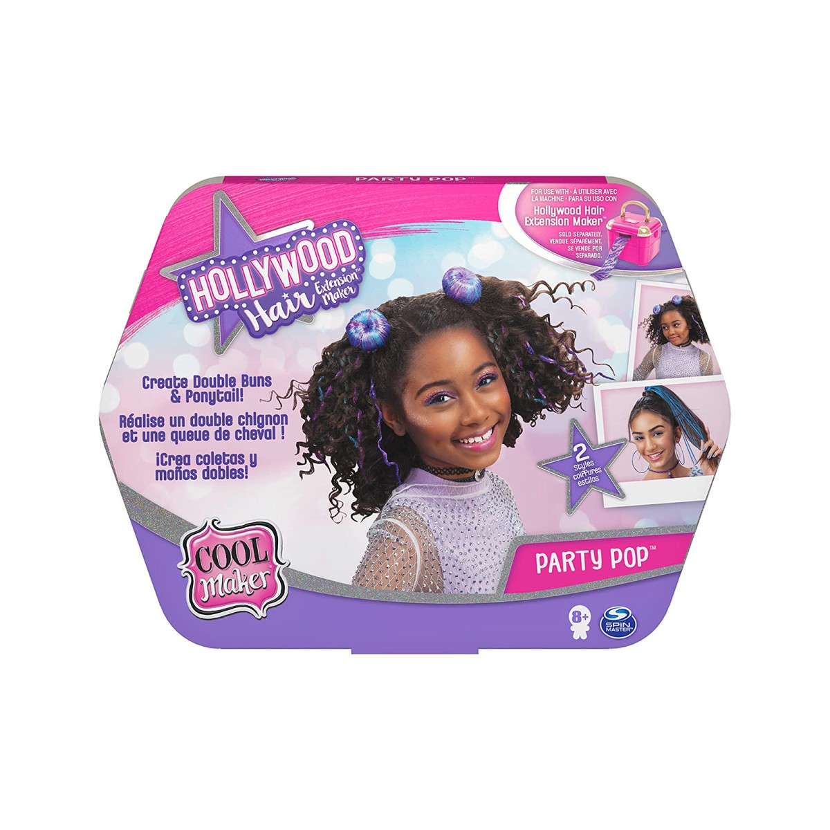 Spin Master 6058276 (20125275) - Cool Maker - Hollywood Hair Extension Maker - Nachfüllpack - Party Pop