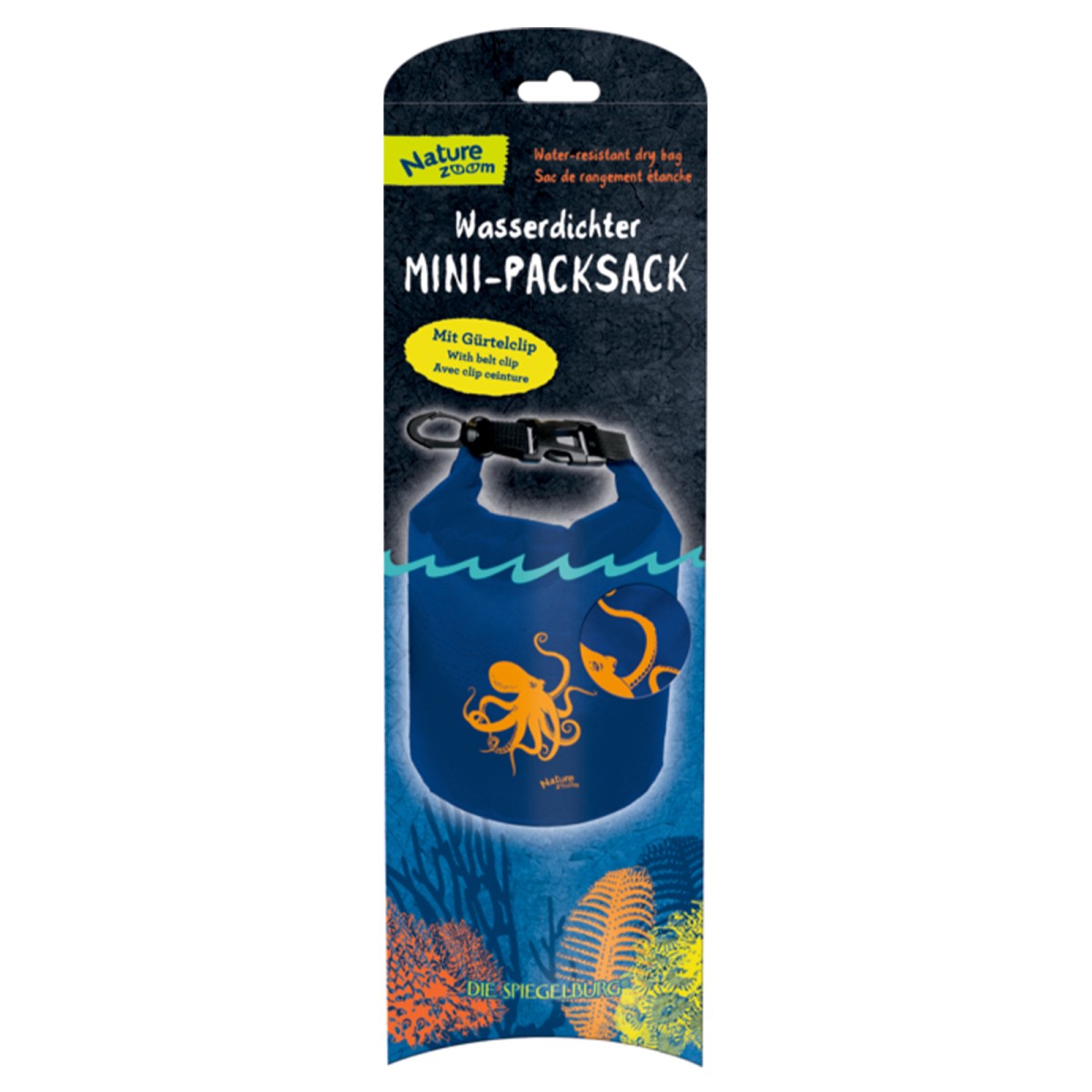 Coppenrath 15477 - Die Spiegelburg - Nature Zoom - Wasserdichter Mini-Packsack, ca. 1,5 Liter