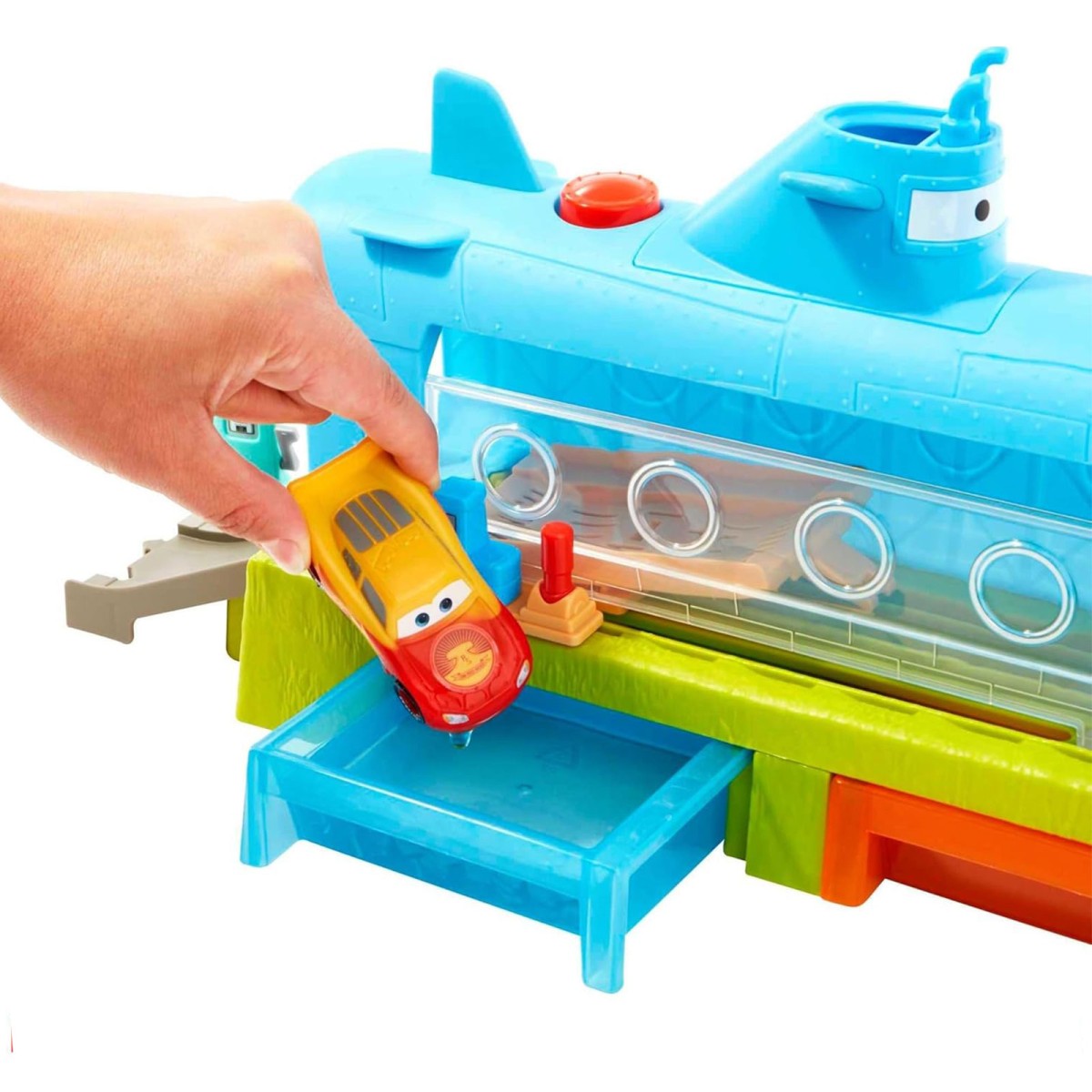 Mattel HGV70 - Disney Pixar Cars - On the Road - Spielset, Unterwasser-Waschanlage