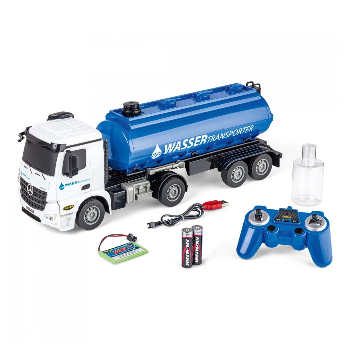 Tamiya 500907665 - Carson - RC Mercedes-Benz Arocs Wassertransporter