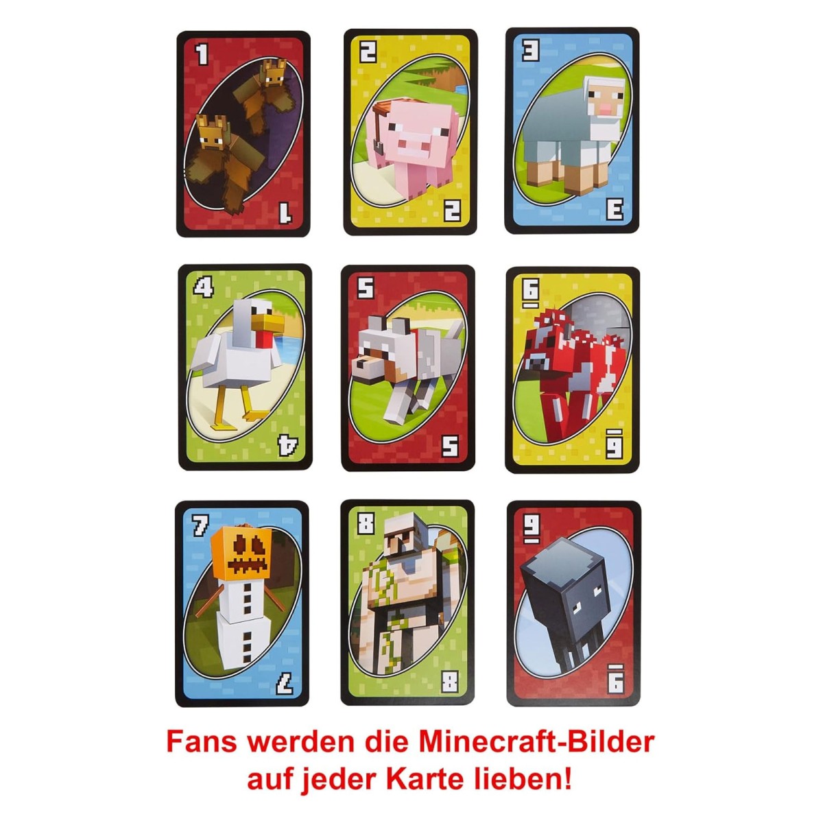 Mattel FPD61 - Mattel Games UNO - Minecraft - Kartenspiel