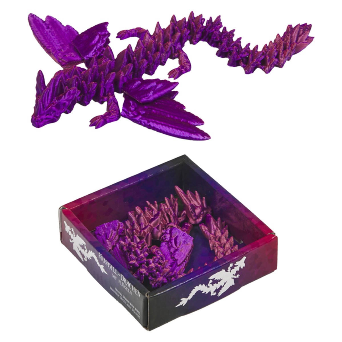 SPAR-SET 422588 - Coppenrath - Die Spiegelburg - Kristall-Drachen-Set mit Flügeln in vier Farben