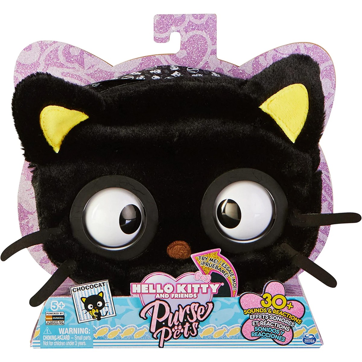 Spin Master 6065147 (20138779) - Purse Pets -  Hello Kitty and Friends - Chococat, 30+ Funktionen