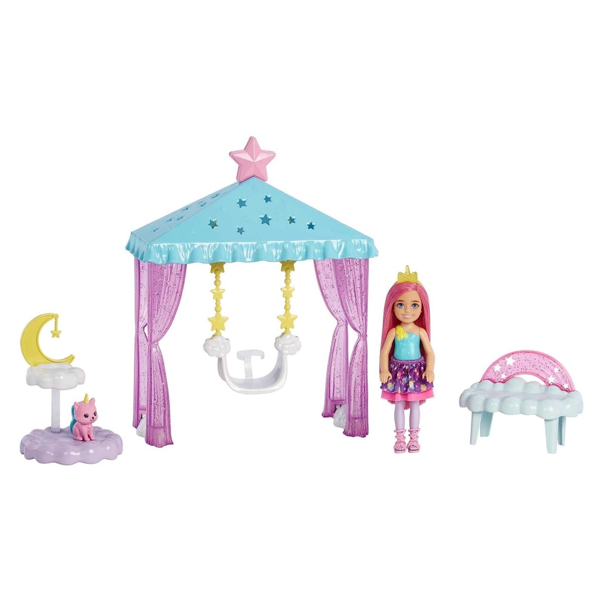 Mattel HLC27 - Barbie - Dreamtopia - Chelsea - Spielset mit Zubehör