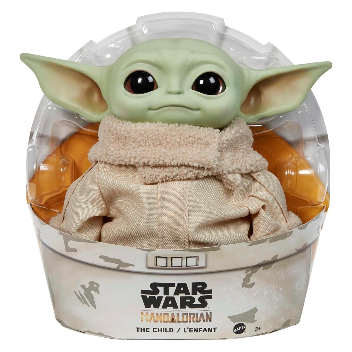 Mattel GWD85 - Disney Star Wars - The Mandalorian - Grogu Baby Yoda, 28 cm