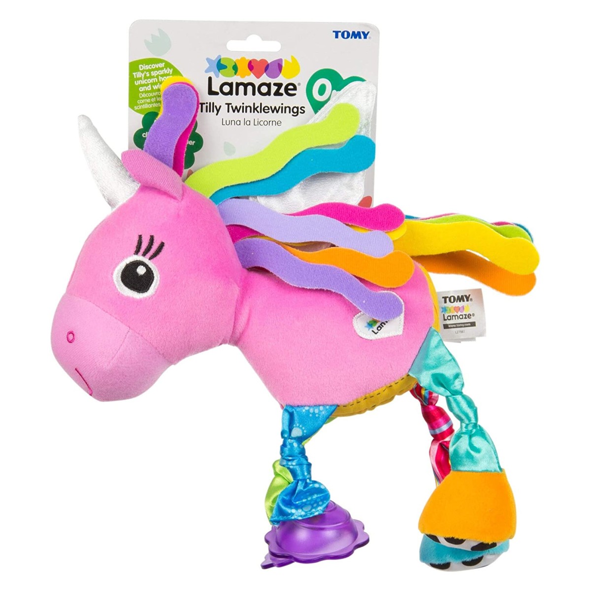 Tomy 1008.7522 - Lamaze, Motorik-Spielzeug, Plüschfigur, Ella das Einhorn