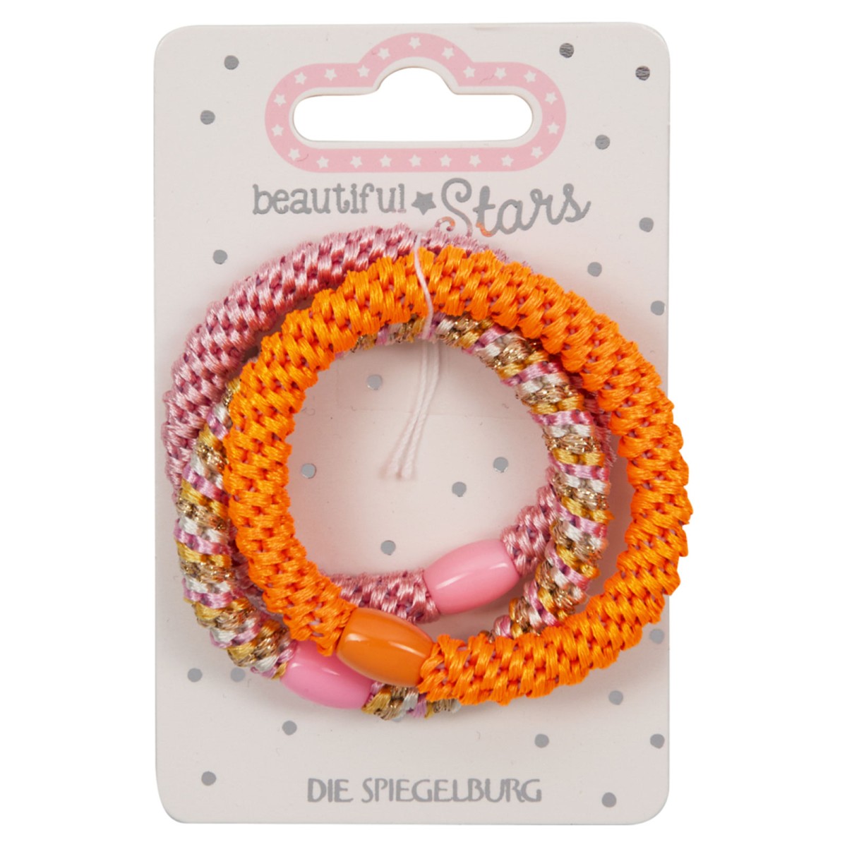 Coppenrath 23306-Orange - Die Spiegelburg - Beautiful Stars - Haargummis Geflochten no.3, orange