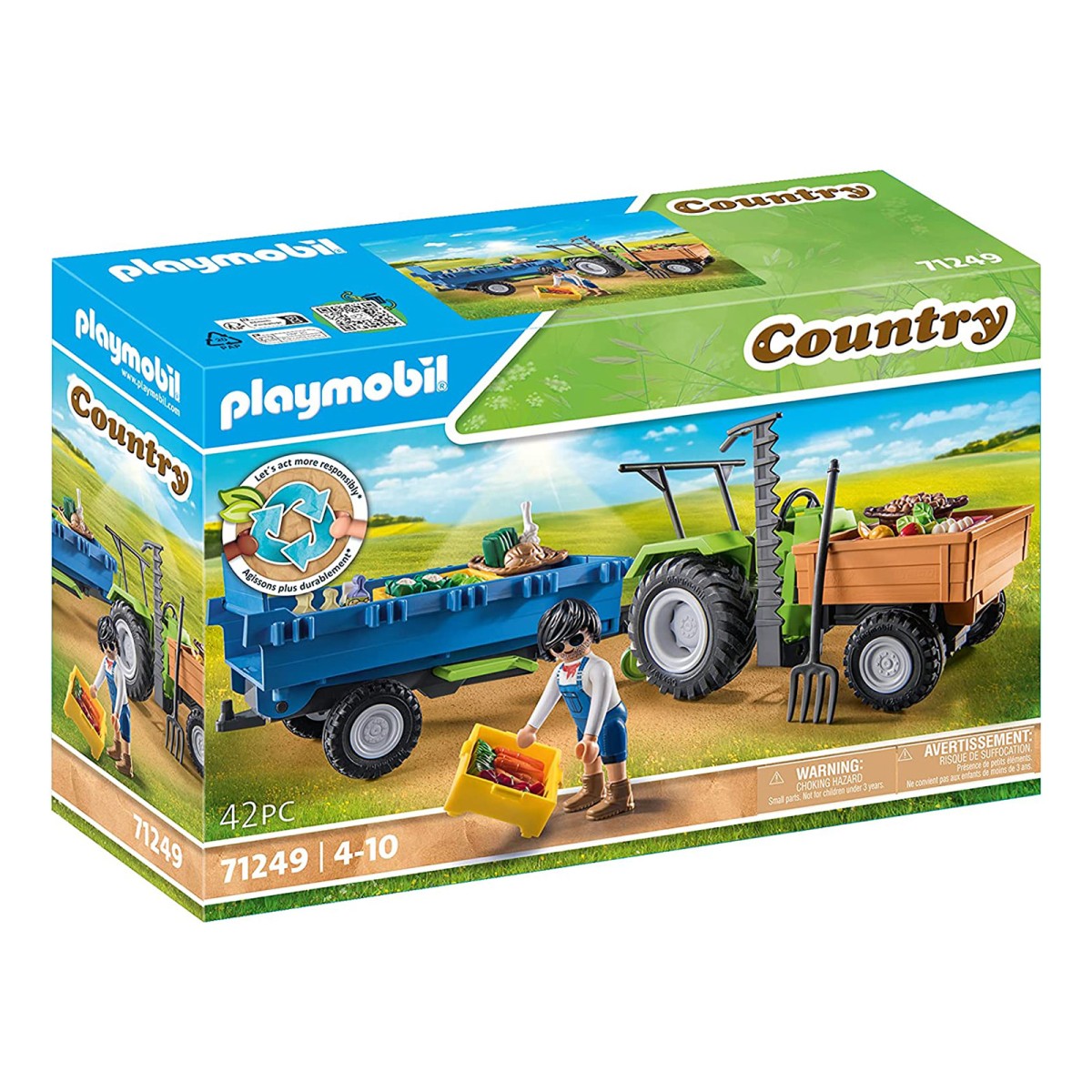 PLAYMOBIL® 71249 - Country - Traktor mit Hänger