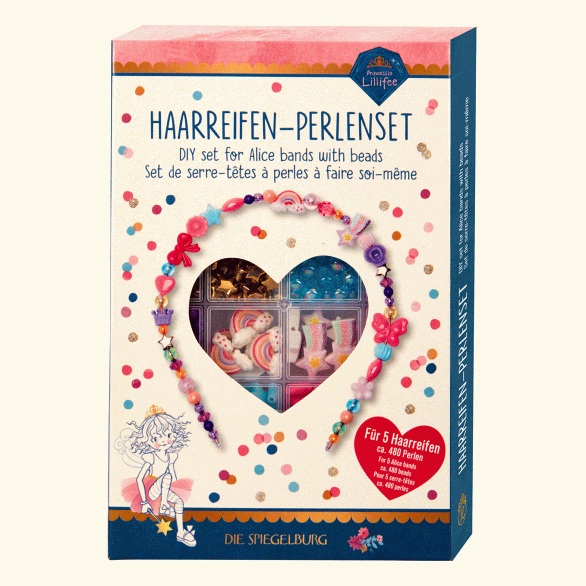 Coppenrath 20753 - Die Spiegelburg - Prinzessin Lillifee - Haarreifen-Perlenset