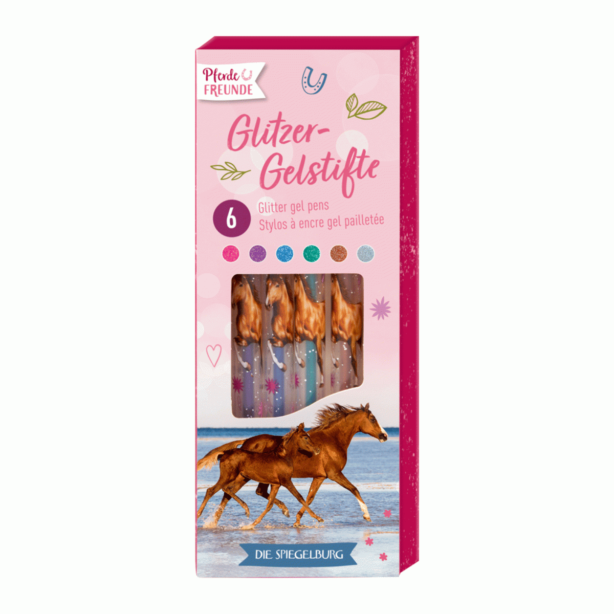 Coppenrath 21326 - Die Spiegelburg - Pferdefreunde - Glitzer-Gelstifte