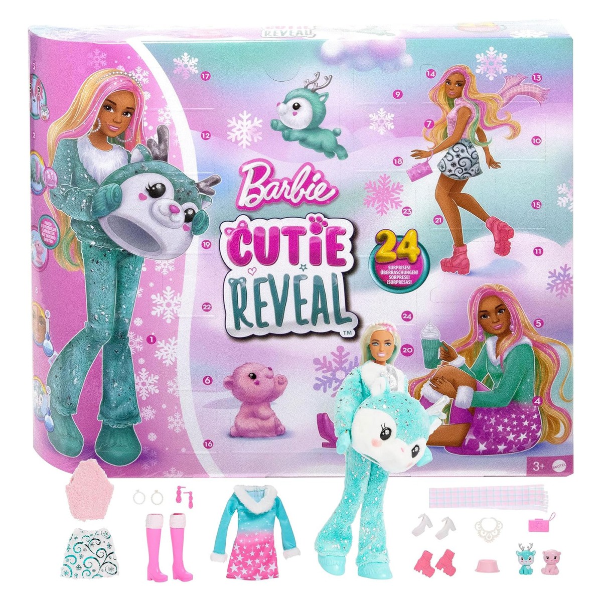 Mattel HJX76 - Barbie - Cutie Reveal - Adventskalender