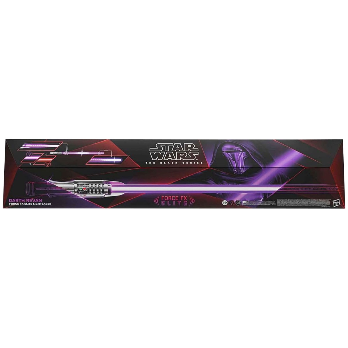 Hasbro F8113 - Disney - Star Wars - The Black Series - Darth Revan Force FX Elite elektronisches Lichtschwert