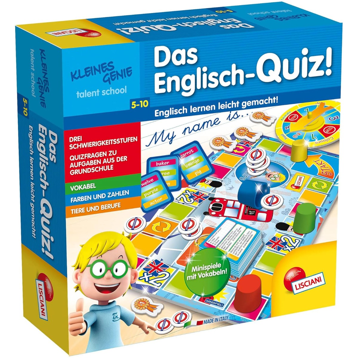 Lisciani 48892 - Kleines Genie - Das Englisch-Quiz!