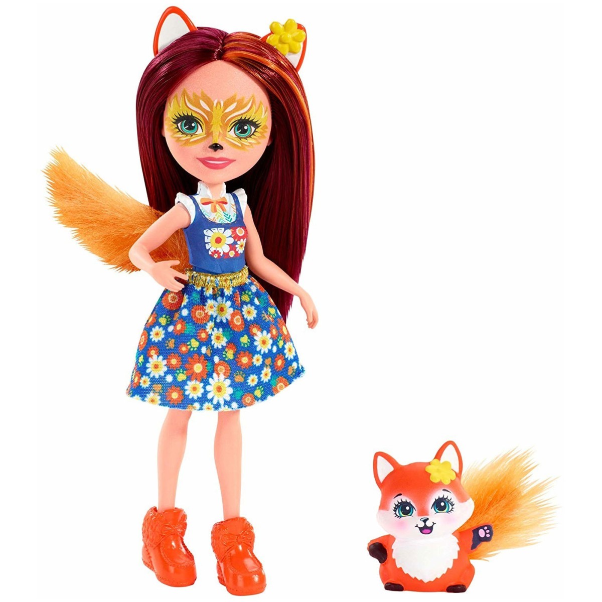 Mattel FXM71 - Enchantimals - Fuchsmädchen Felicity Fox und Flick